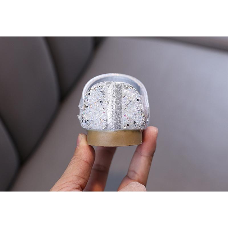 Autumn New Style Ladylike Baby Girl Children's Princess Rhinestone Single Shoes Leather Shoes Dance Performance Shoes
