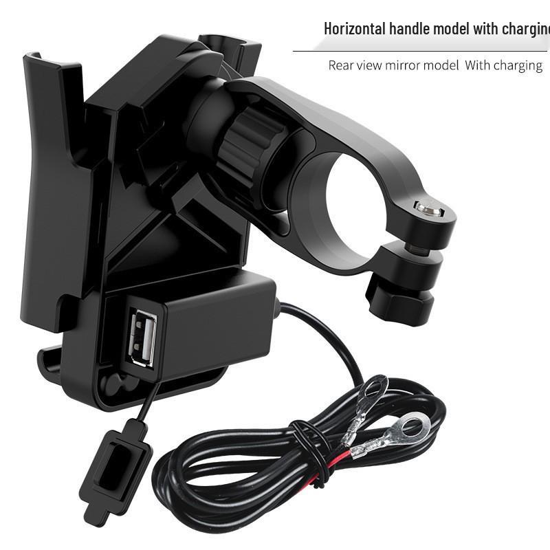 Shockproof USB Phone Holder for Motorcycle & Bike - Outdoor Riding