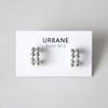 Silver 925 Silver Ball Double Row Ring Earrings Silver Simple Gorgeous