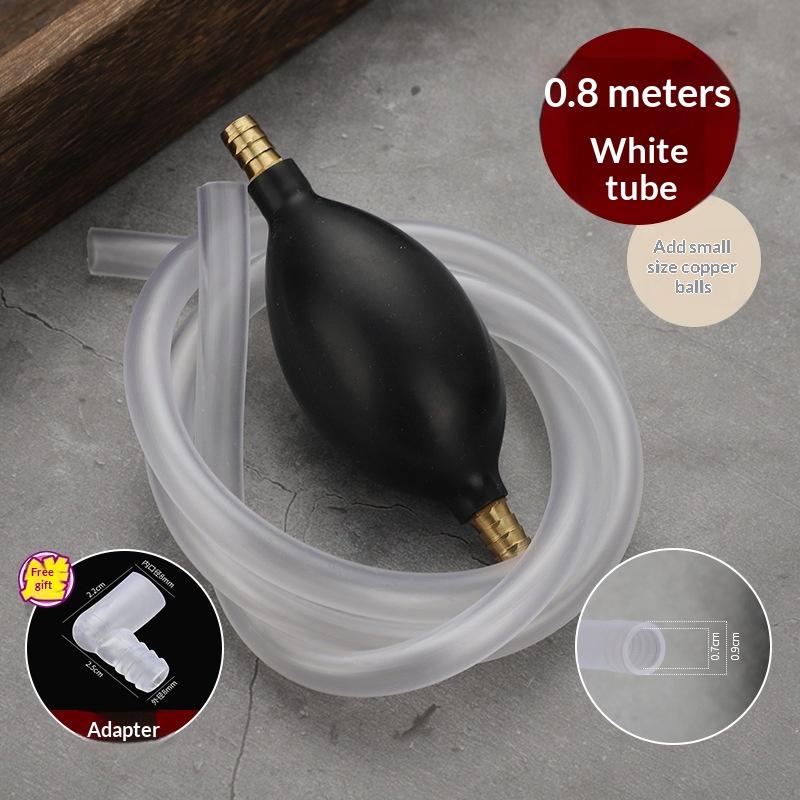 Universal Car Fuel Transfer Pump Hand Siphon Pvc Hose For Gas Oil Durable Manual Suction Liquid Extractor Auto Accessory