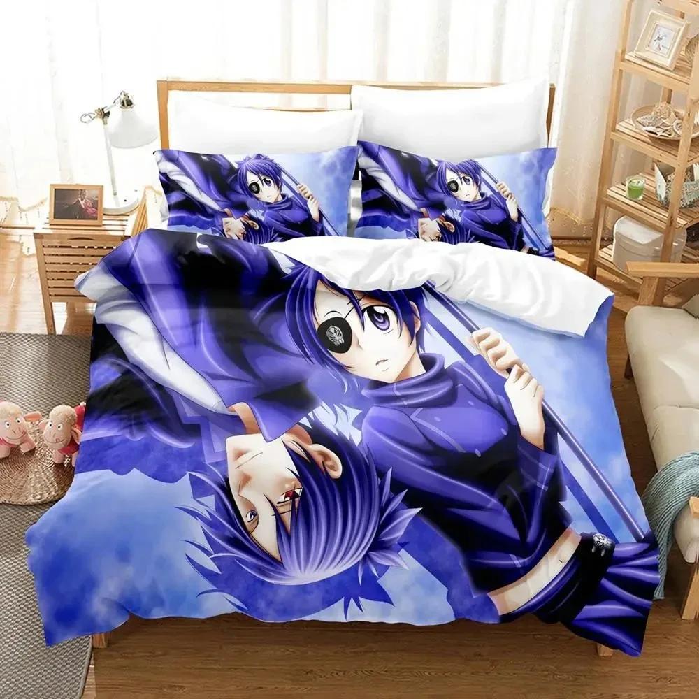 Anime Hitman Reborn Bedding Set Duvet Cover Bed Set Quilt Cover Pillowcase Comforter King Queen Size Boys Adult Bedding Set