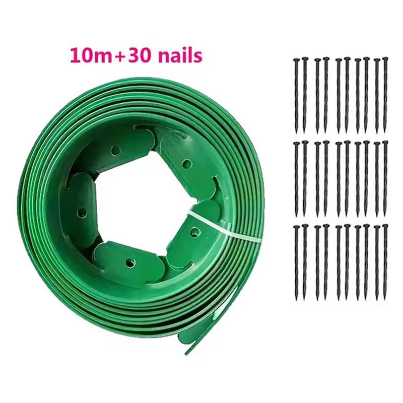 10Meters Fixed Garden Barrier Lawn Grass Plastic Edging Border Landscape Edging Garden Edge Kit Easy To Install
