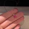 Dongdaemun Design Sense Ins Wind Niche Versatile Pink Love Flash Diamond Pendant Necklace Simple Collarbone Chain