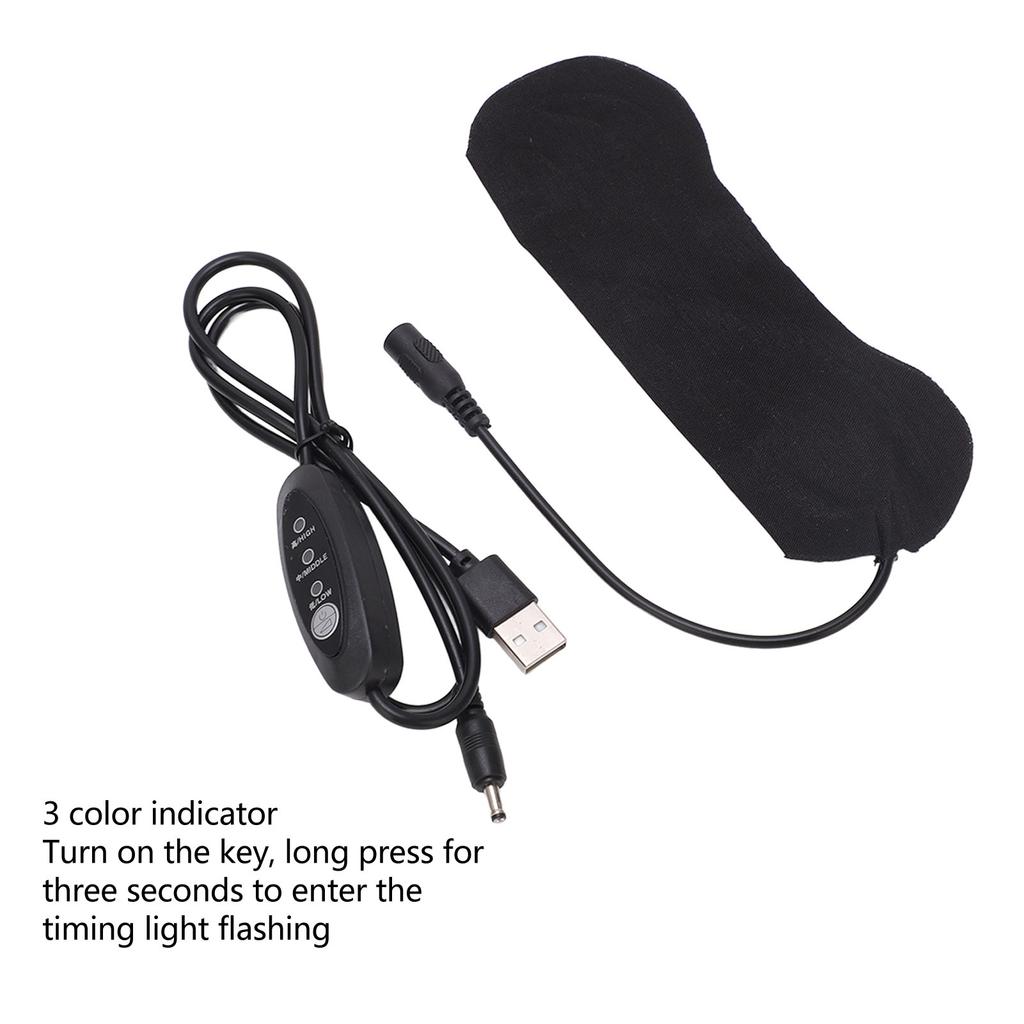 USB Electric Heating Pad 3 Gear Temperature Adjustable 165 X 65 Heated Mat for Winter Warming