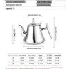 Thickened Stainless Steel Teapot with Filter, Universal Flat Bottom Kettle