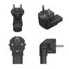 IEC 2Pin Male to 3Pin Female IECC13 to EU4.8 Europe Power Plug Adapter Converter