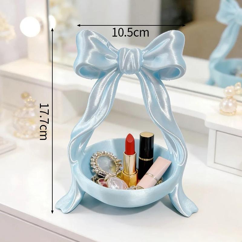 

3D Printed Jewelry Display Box Bow Storage Box Desktop Decoration Ornaments Ins Makeup Box Perfume Bracelet Display Rack Shelf