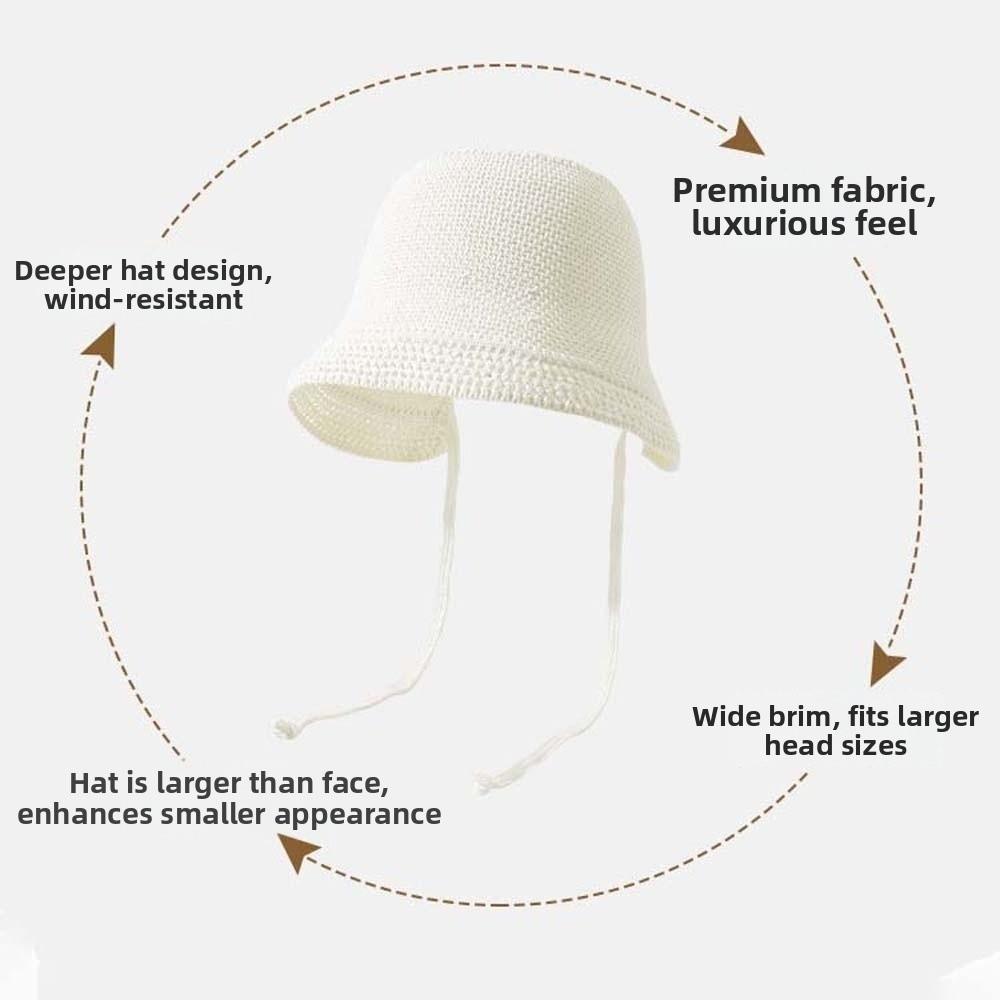 Big Brimmed Folding Straw Hat Lightweight Woven Sun Cap Fashion Vacation Beach Cap Women