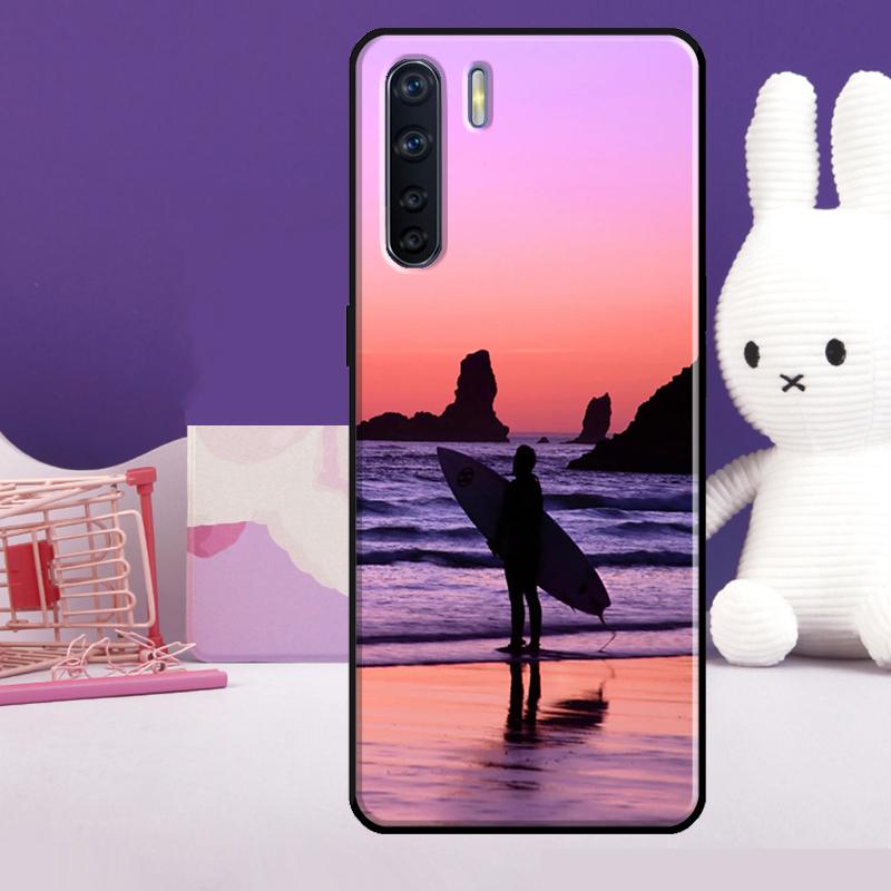 Surf Surfing Case For Oppo A5 Pro A15 A17 A57 A77 A18 A38 A58 A78 A98 A94 A74 A54 A40 A60 A80 A16 A76 A96