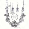 Vintage Ethnic Style Size Swirl Earrings Necklace Jewelry Two Piece Set For Women Elegant Bohemian Jewellery Accessories Gifts