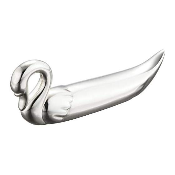EBM Swan Knife Rest, Brass, Silver