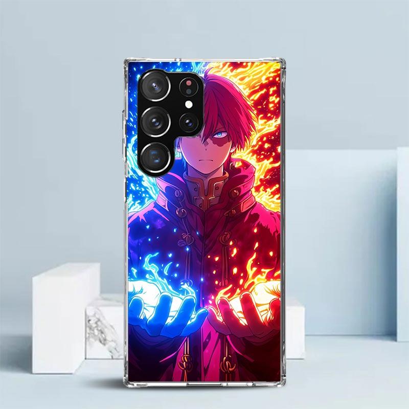 Todoroki Shoto MHA My Hero Soft Cover for Samsung Galaxy S25 Edge S26 S24 S23 Ultra Phone Case S22 S21 Plus S20 FE Print Pattern