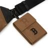 MLB Artificial Leather Sling Bag, Shoulder Bag, Crossbody Bag Regular Unisex Coffee Casual