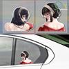 DARLING in the FRANXX Sexy und Niedliche Schönheit Spaß Auto Fenster Motorrad Stoßstange Vinyl Wasserdicht Reflektierend Autoaufkleber