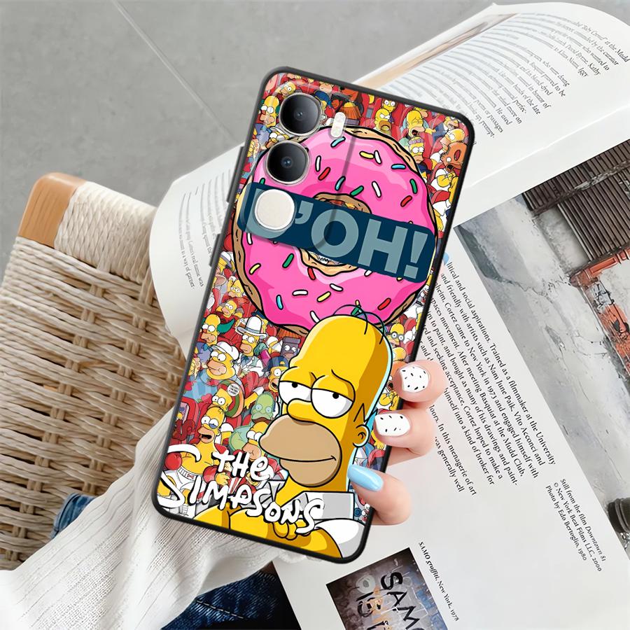 The S-simpsons Case for Vivo V25 V30 V21E V23 Y53S V29 Y71 Y91 V27 Y75 Y81 Y52S Y93 Y51S Y78 Y50 Y95 Phone Cover