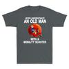Never Underestimate An Old Unisex With A Mobility Scooter Sunset Unisexs TShirt Tee