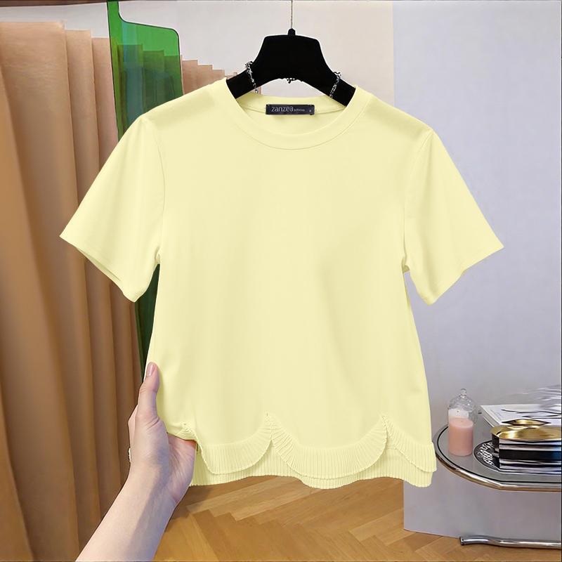 

ZANZEA Женские повседневные футболки с коротким рукавом и круглым вырезом, летние 4XL