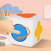 3D Stereoscopic Sensory Hexahedron Geometry Multi-faceted Fingertip Roller Sensory Cube  Kids Toy
