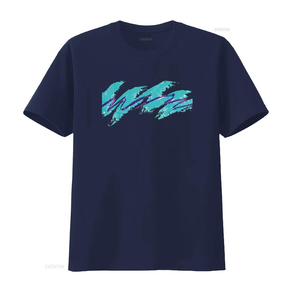Millennials Geometric Nostalgia 90s T Shirt vintage Washed Stretched streetwear homme Slightly Breathable Versatile Casual