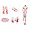 Multipurpose Bloody Handprint Gloves Apron Pair With Socks Halloweens Party Prop Collection
