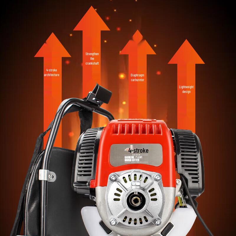 TOSRWELL 139 4-Stroke Backpack Multi-function Brush Cutter CN plug (adapter included)