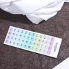 1Pc English Keyboard Sticker Makaron Color Key Sticker Desktop Computer Sticker