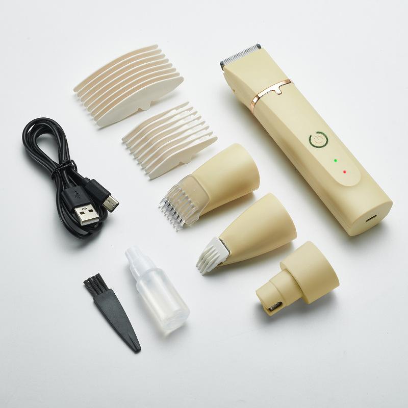 

Набор для стрижки собак, машинка для стрижки волос, малошумный триммер для лап, аккумуляторная тихая бритва для стрижки ногтей для собак и кошек рыжая