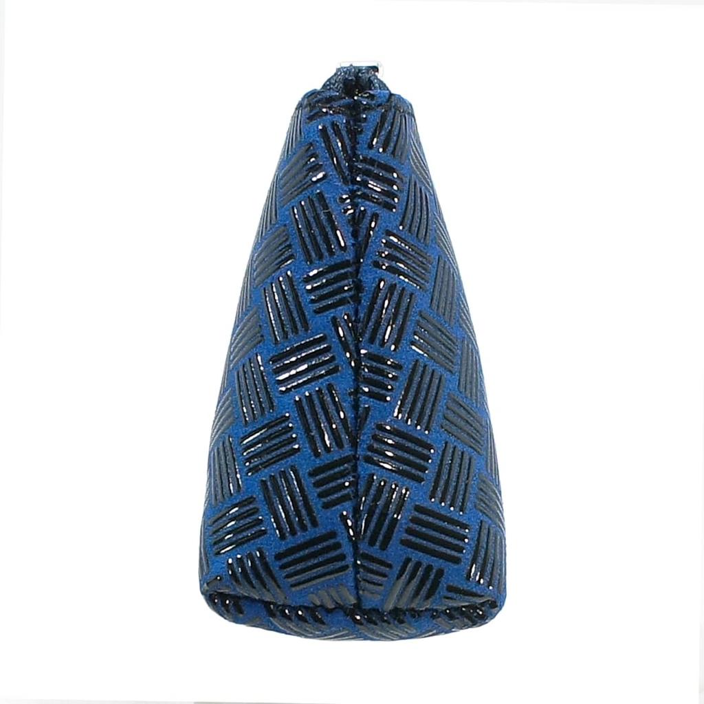 Indenya Inden Key Case D, Deerskin, Cobalt Blue with Black Lacquer, Ajiroi Weave Pattern, 4707-cb-158, Custom Order