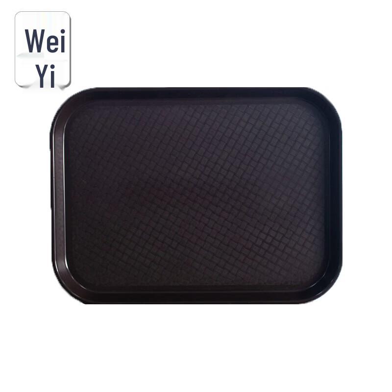 Wei Yi Black Melamine Non-slip Serving Tray