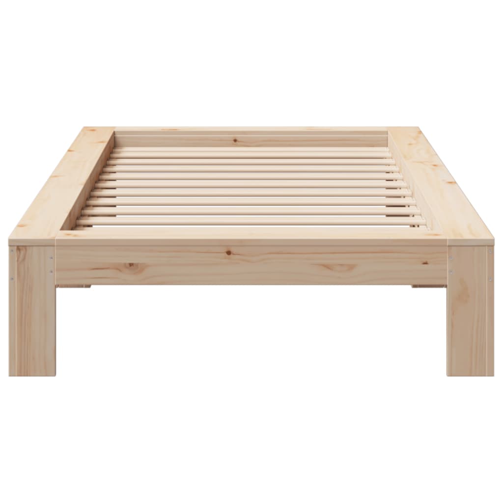 Solid Wood Bed Without Mattress 90 X 190 Cm Pine
