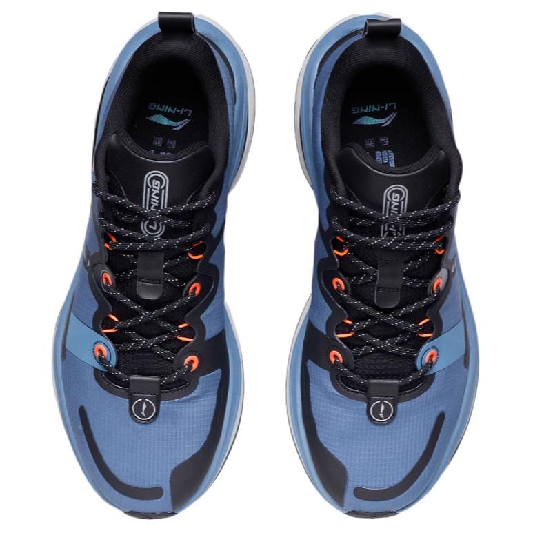 Li Ning WuShi 5S 1.0 Cushioning Slip Resistant Abrasion Resistant Support Rebound Low Top Running Shoes Men's Blue ARSR031-3