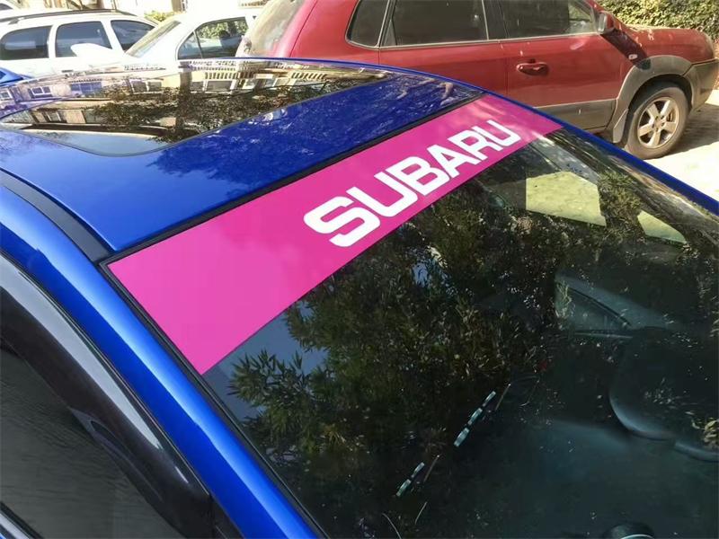 Subaru Leopard Front End Car Stickers STI Modified Windshield Car Stickers vys3