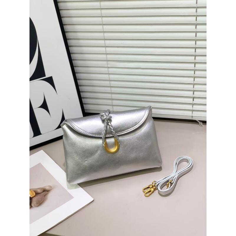

Премиальная сумка-клатч из коровьей кожи, сумка подмышку, на одно плечо, через плечо, женская 26.5 * 7 * 17CM (wordless ordinary version) серебряный