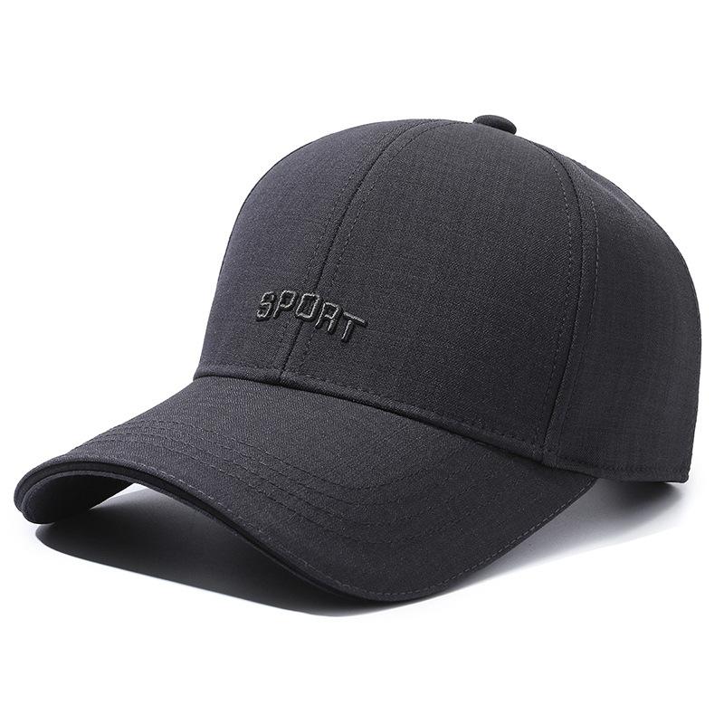 

Men s Casual Baseball Cap: Outdoor, Leisure and Sports Hat; Sun Protection, Breathable; Fashionable and Versatile Cap темно-сірий
