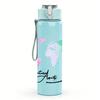 1PC Travel Plane World Globe Art 750ml Color Plastic Sports Water Bottle Leakproof Flip Straw Lid Suitable for Sports Office Home Use