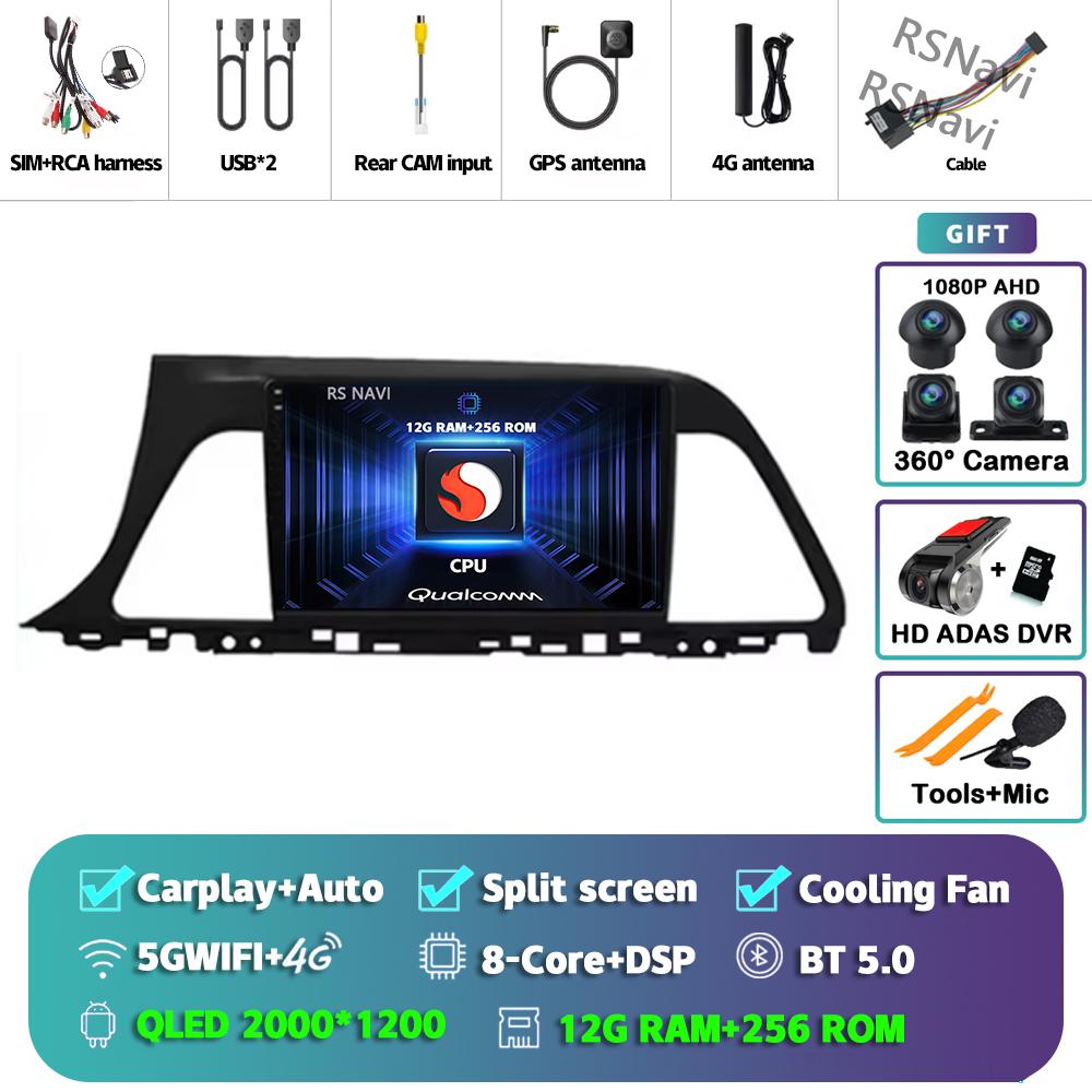 Android 14 Carplay Car Radio For Hyundai Sonata 9 2015 - 2018 Multimedia Video Player Navigation GPS Stereo 2Din Head Unit Auto