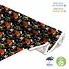 Outdoor Dekostoffe Oxford - Motiv Blumen Gemalt Auf Schwarzem Hintergrund I Dx171