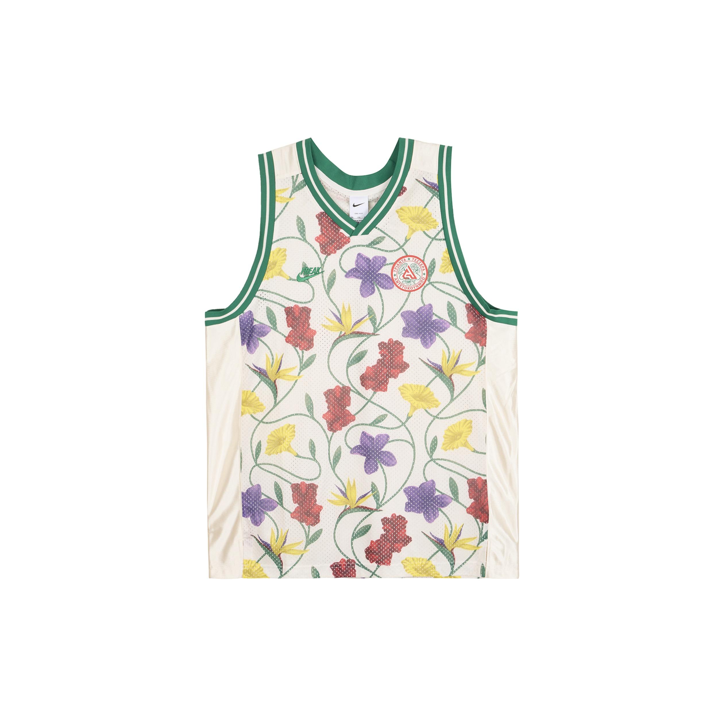Nike Freak Ginnis Dna Dri-Fit All Over Print Floral Jersey  Beige  Men s FB7026-110 L