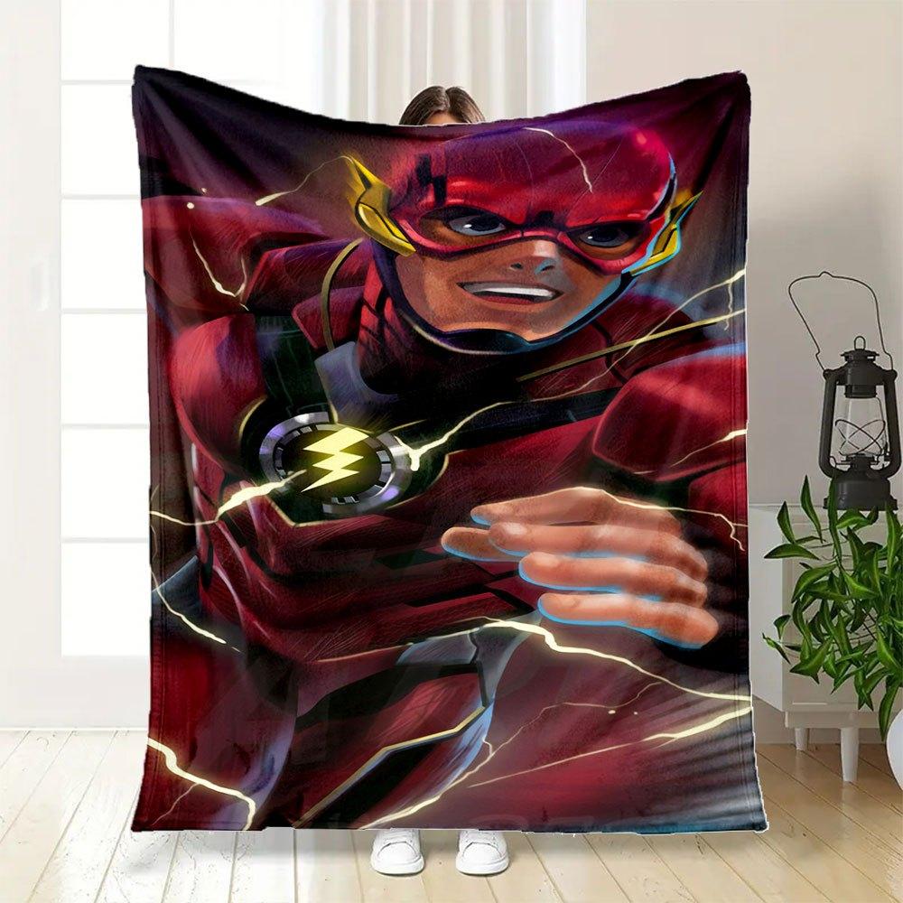 The Flash Superhelden Kostüm für Kinder DC Comics KostümDecke Flanell Überwurfdecke für Sofa, Bett, Reise, Camping, Büro, Couch, Stuhl