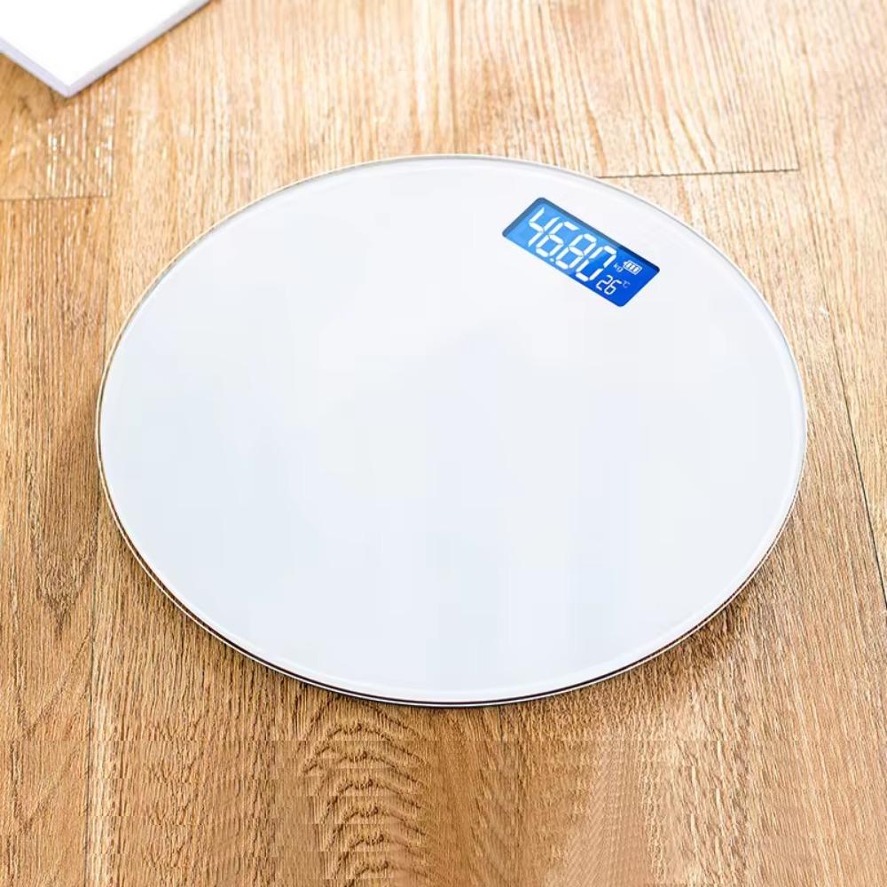 Round Solid Color Health Scale Body Fat Scale Accurate High-end Weight Scale Household Adult Electronic Human Body Weight Scale