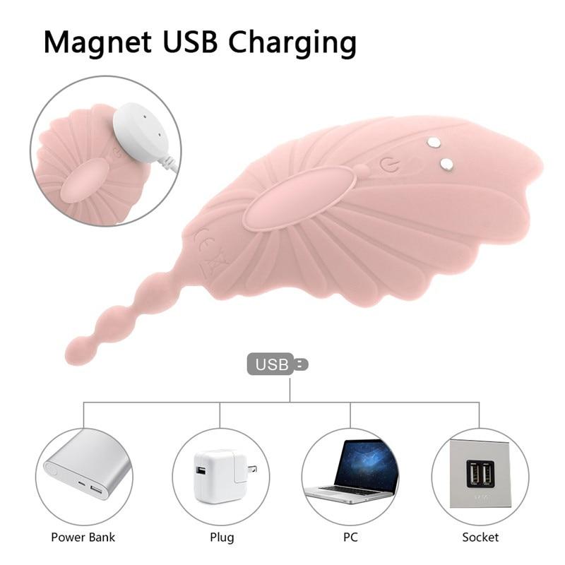 Invisible Sex Toys for Women Vbrator with Remote Control Anal Plugs Butterfly Panties Vibrating Egg