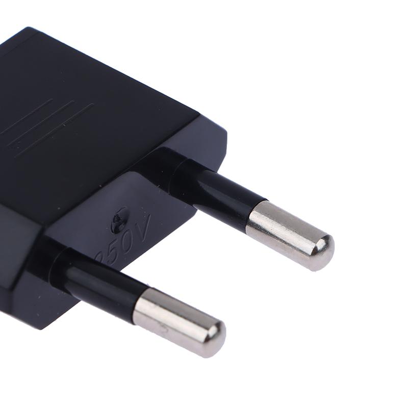 2Pcs Eu Adapter Travel Converter Adapter American China Us To Eu Plug Euro Plug Electrical Adapter Ac Electrical Socket