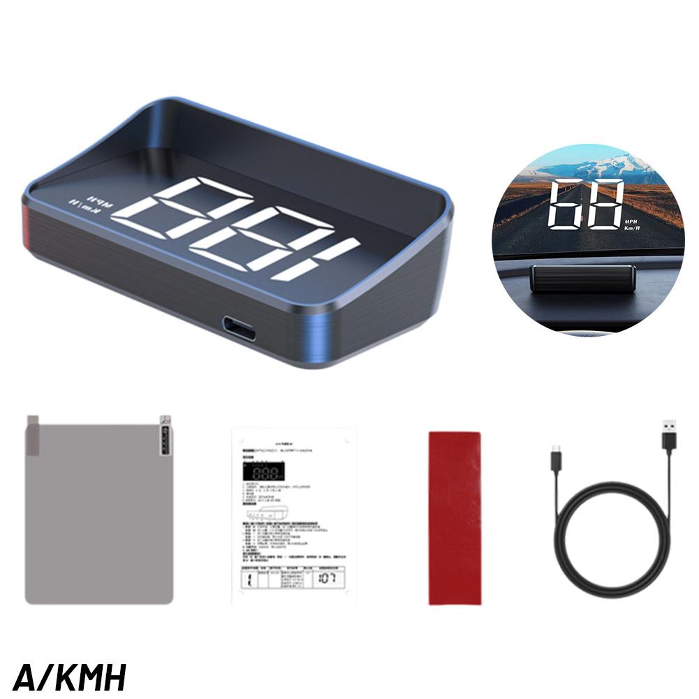 

M2 Head Up Display Автомобильный универсальный спидометр км/ч/миль/ч USB-кабель HUD Beidou Dual Plug & System & H3H9 White KMH-One size