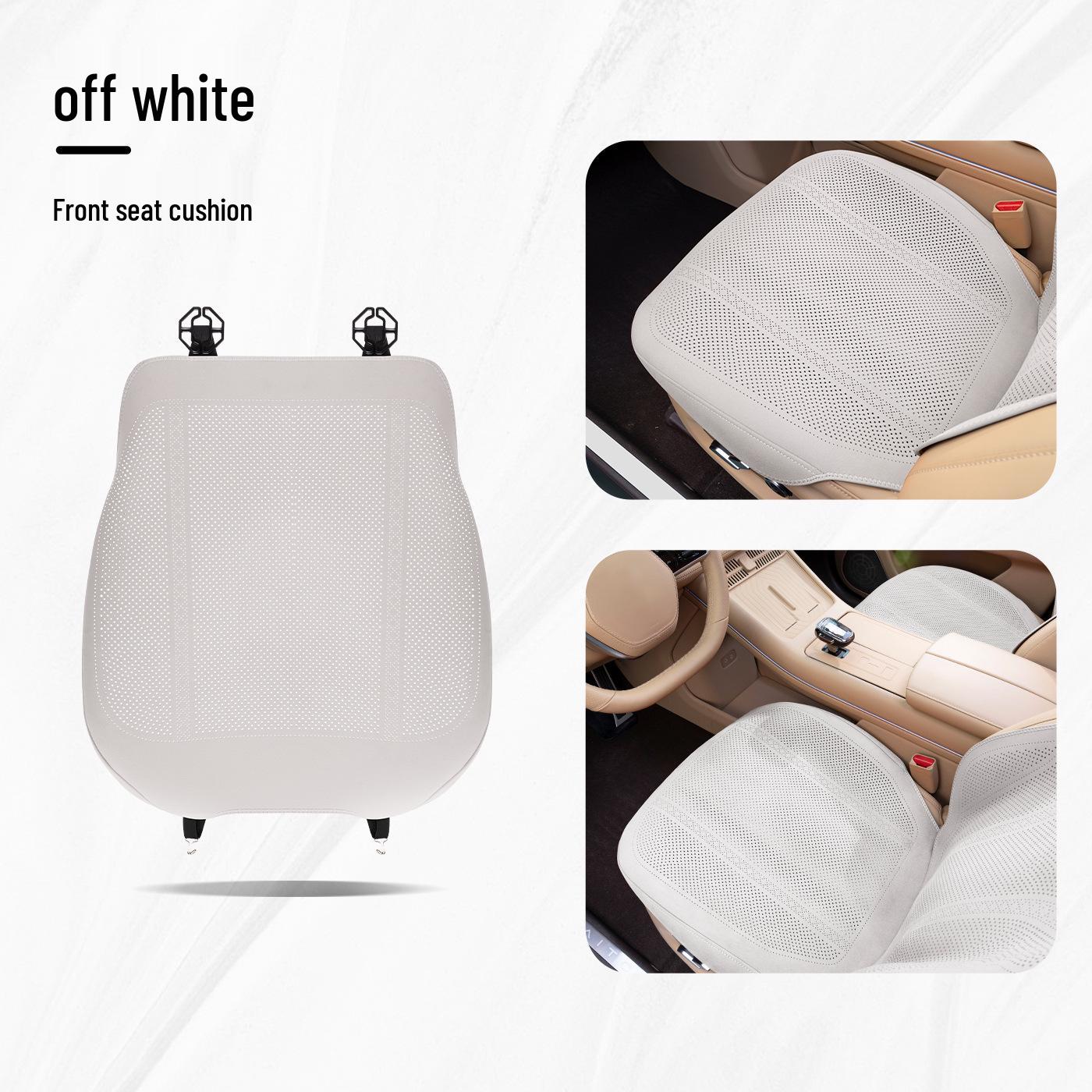 Euler Universal Flocking Car Seat Cushion - Breathable, Ventilated, All-Season Single Piece.