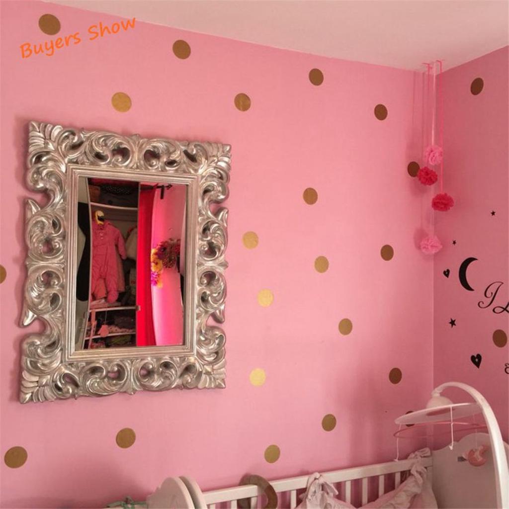 Buy Creative PVC Wall Stickers Polka Dot Simple Fresh Art Wall Sticker