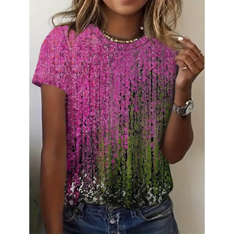 2 New Fashion Casual Versatile Women's Short-sleeved Shirts Can Come To the Picture