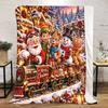 Christmas Plush Blanket Soft Comfortable All Seasons Perfect Sofa Office Naps Outdoor Travel Makes Great Gift