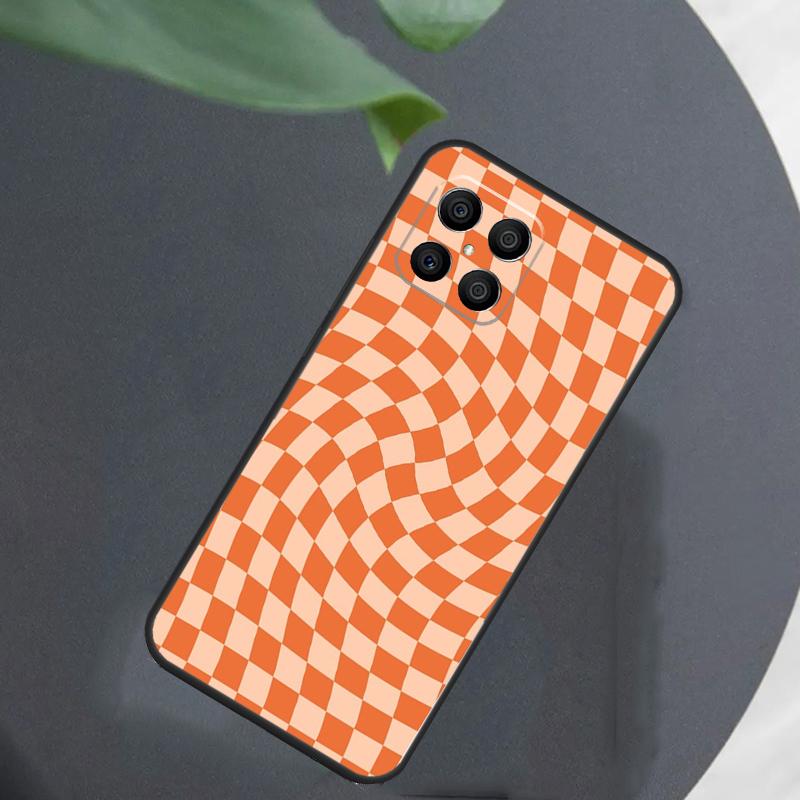 Check Orange Green Moss Twist For Honor Magic 7 Lite 6 8 Case For Honor 200 400 Pro 90 70 50 X8c X8b X9a X9b X9c X9d Win RT