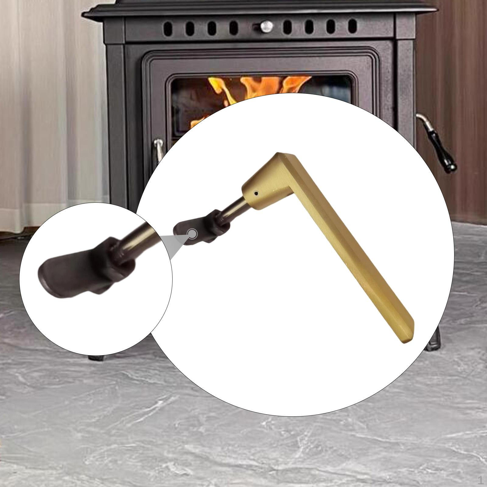 

Fireplace Door Handle Hardware 10.5cm Heat Resistant Stainless Steel Household Replace
