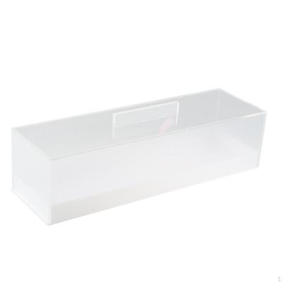 Bac à pâtisserie rectangulaire en acrylique, portable, pour gâteaux et pains, fournitures de pâtisserie